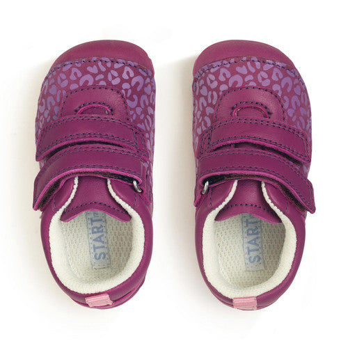 StartRite LITTLE SMILE Leather Toddler Shoes (Berry) 17.5-21.5