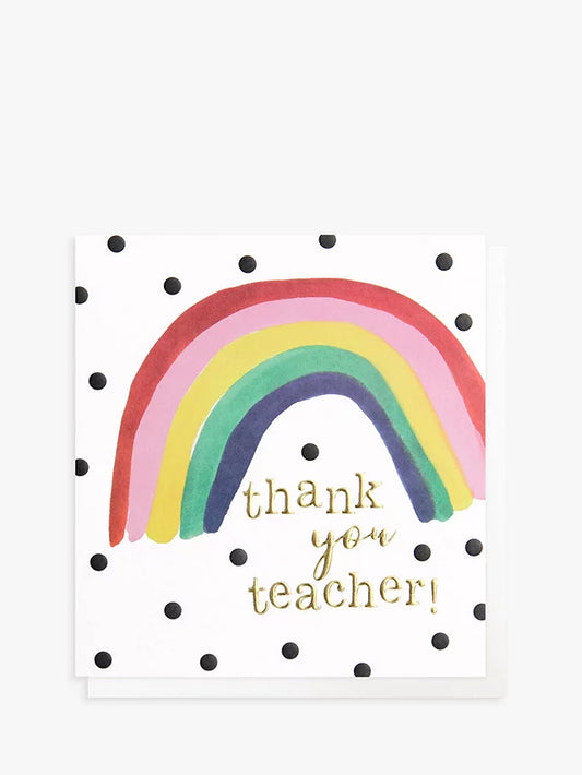 Card - Thank You Teacher Rainbow
