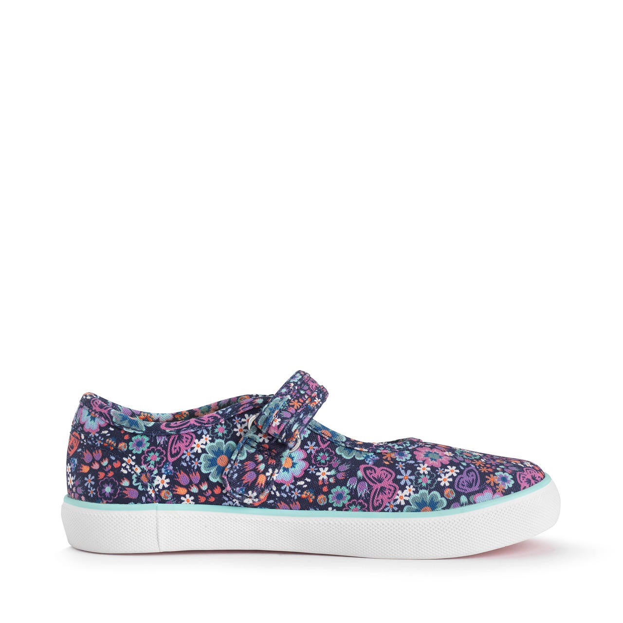StartRite BUSY LIZZIE Canvas Shoes (Navy Floral) 25-30