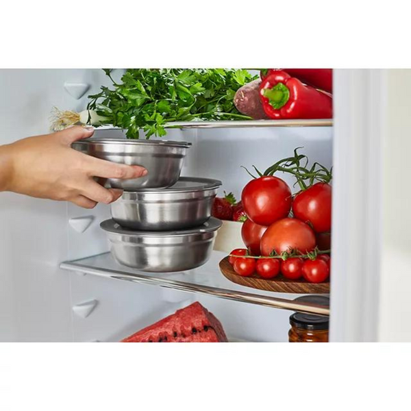 Round Microwaveable Multifunction Food Bowl Stainless Steel Small
