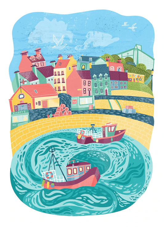 Eilidh Muldoon Limited Edition Print Dunbar Harbour