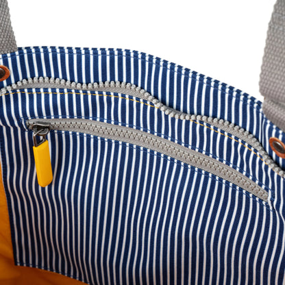 Trafalgar B Tote Bag Small Canvas Hickory Stripe