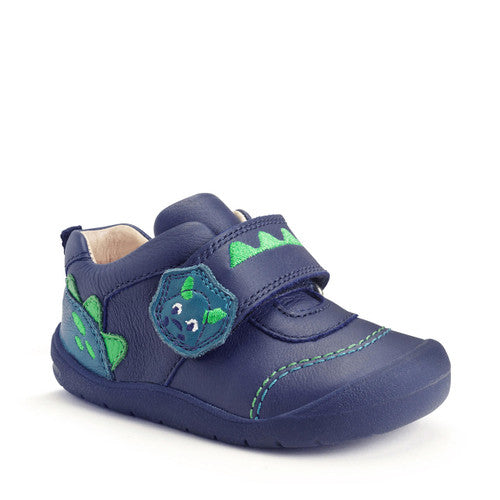 StartRite DINO FOOT Leather Shoes (Navy) 19-21