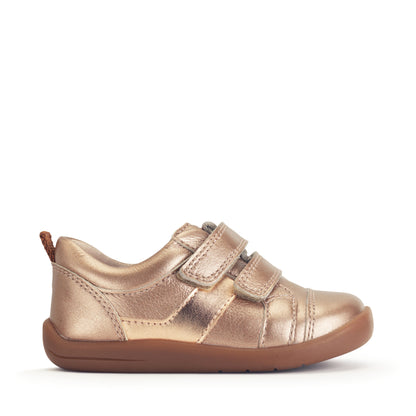 StartRite MAZE Leather Velcro Shoes (Rose Gold)