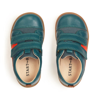 StartRite MAZE Leather Velcro Shoes (Teal)