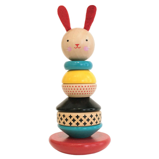 Modern Bunny Wooden Stack Toy