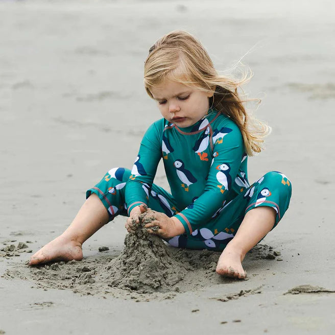 UV Protective Surf Suit Puffin Green