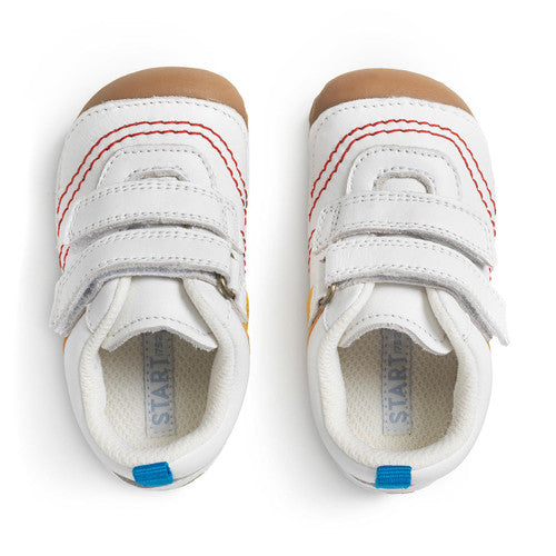 StartRite LITTLE SMILE Leather Trainers (White) 21.5 only