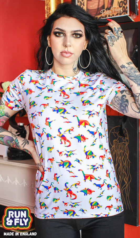 Unisex T-Shirt Rainbow Dino