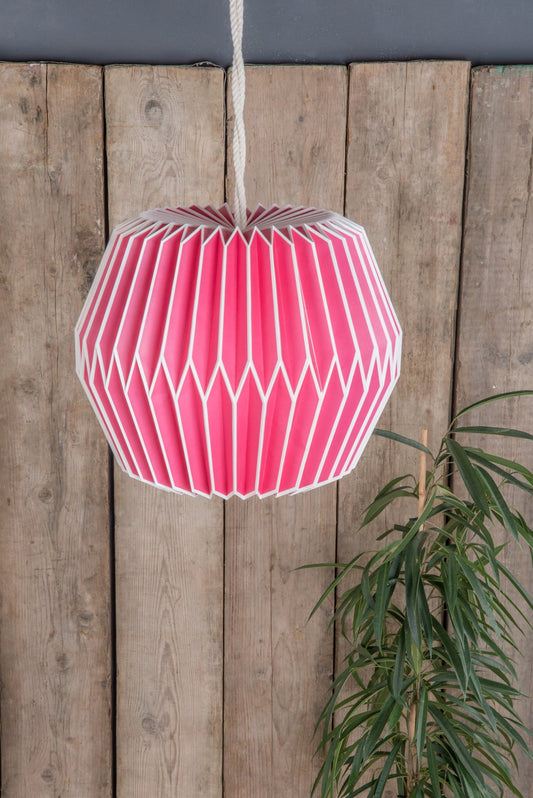 Pink Paper Lampshade