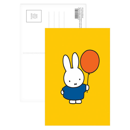 Miffy Postcard Orange Balloon