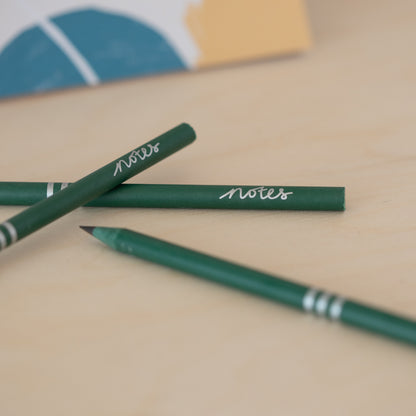 Pencil Pack Notes Green