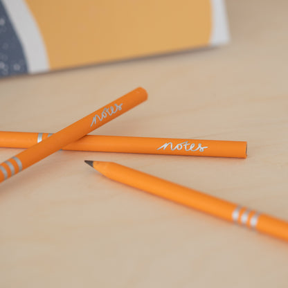 Pencil Pack Notes Orange