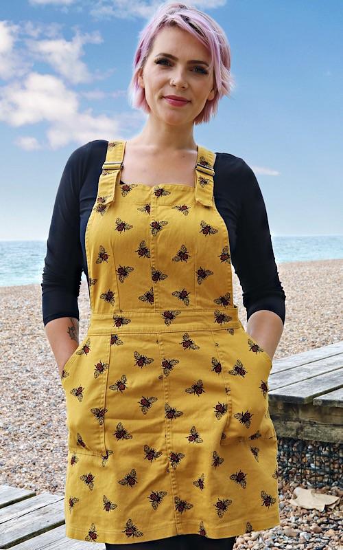 Gold Bee Twill Pinafore