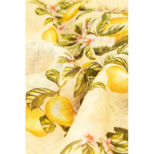 Linen scarf Lemons