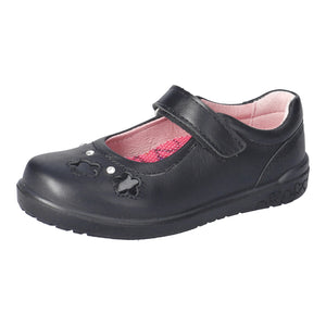 Ricosta LEYA Leather School Shoe (Black)