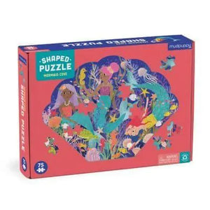 75pc Shaped Jigsaw Puzzle Mermaid Cove