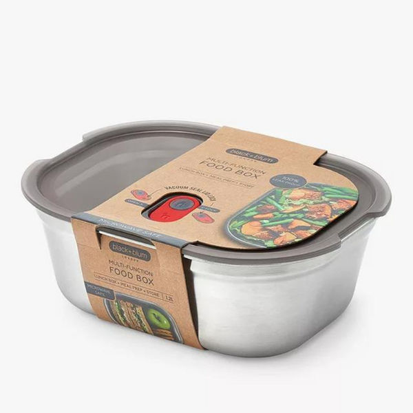 Rectangular Microwaveable Multifunction Food Box Stainless Steel Large