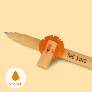 Erasable Pen Lion Orange Ink