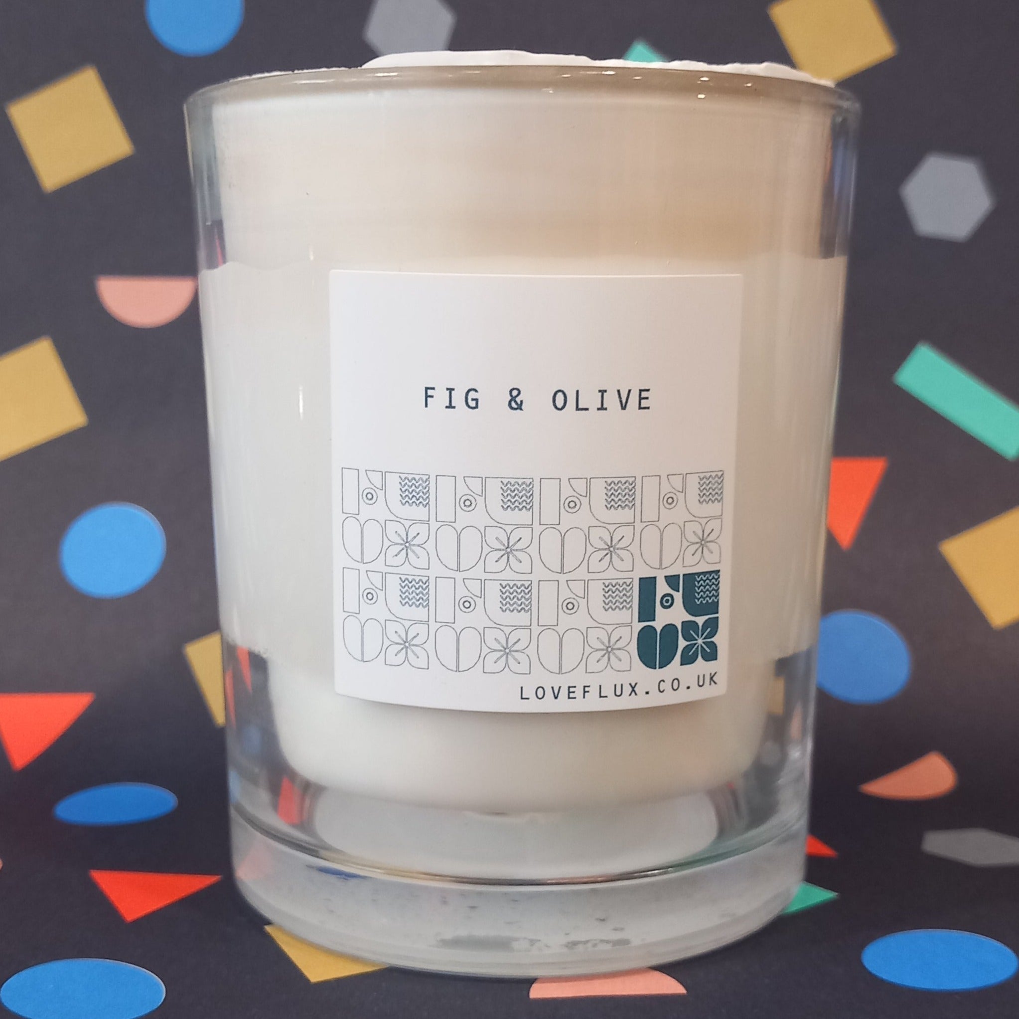 Flux Large Plant Wax Candle - Fig & Olive
