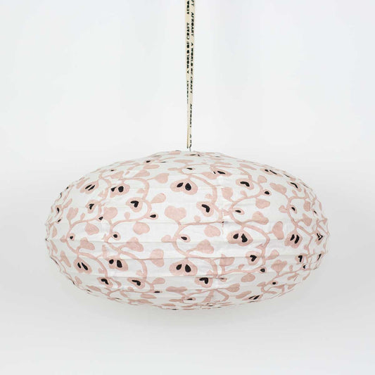 Heartflower Oval Lampshade - Pink
