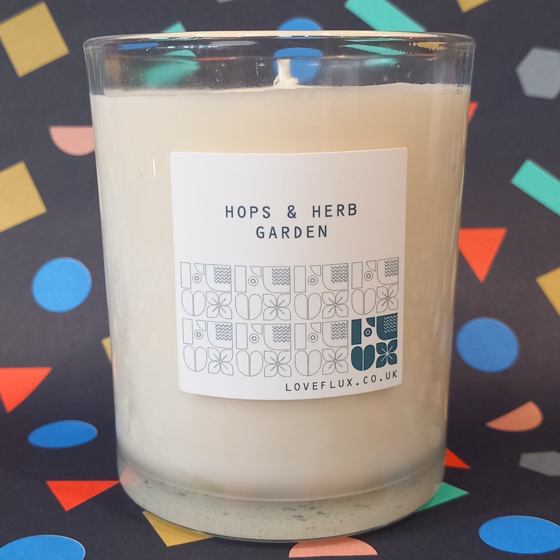 Flux Large Plant Wax Candle - Hops & Herb Garden