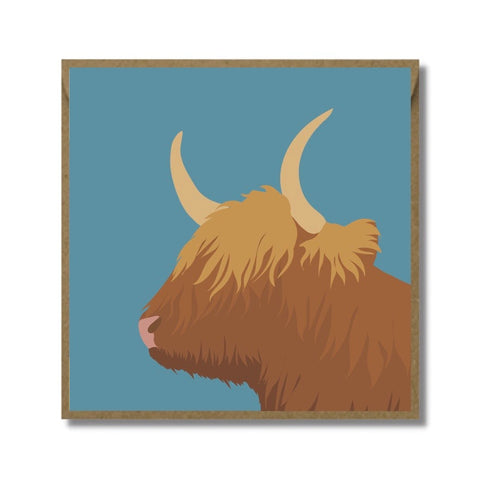Card Highland Cow