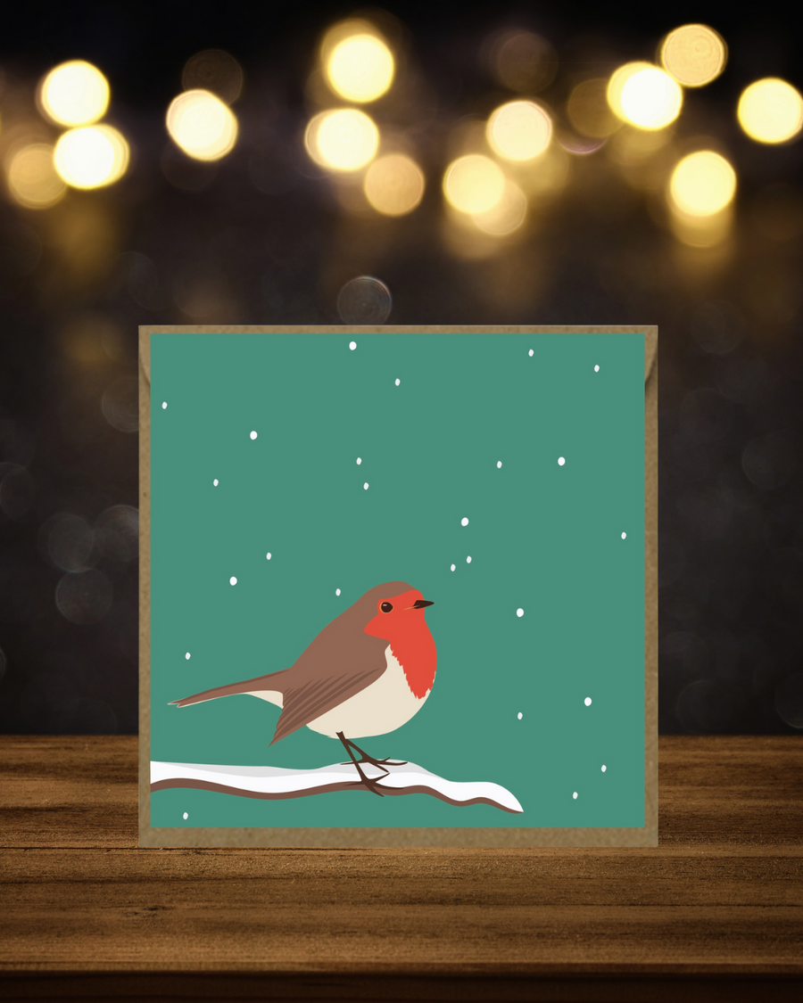 FM Card Winter Robin