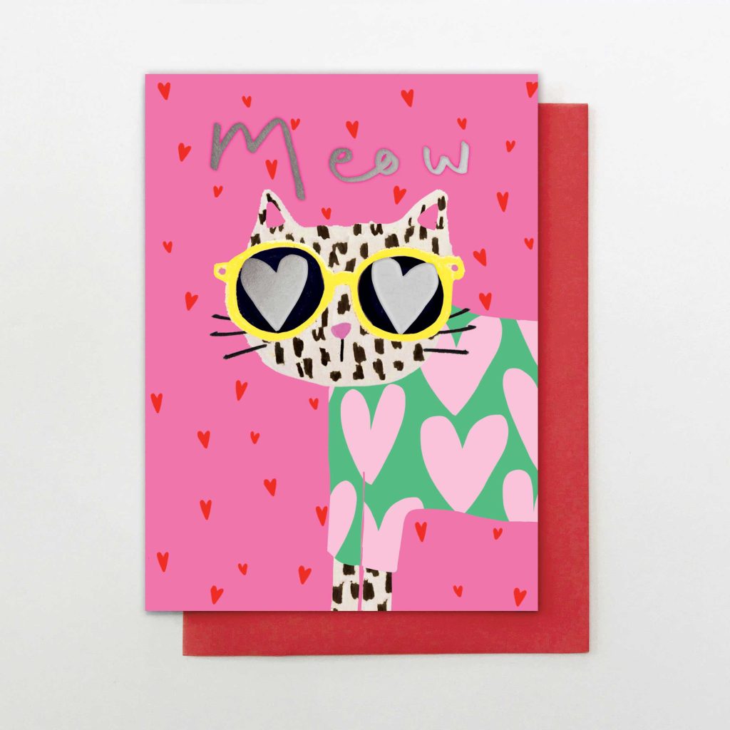 Valentine's Day Card - Meow Cat
