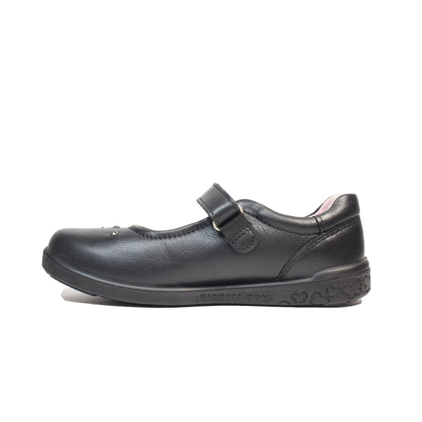 Ricosta LEYA Leather School Shoe (Black) 25-31