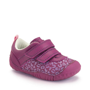 StartRite LITTLE SMILE Leather Toddler Shoes (Berry) 17.5-21.5