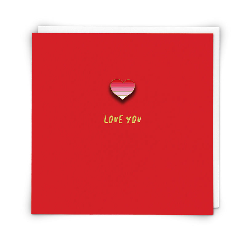 Valentine's Day Pin Card - Love You