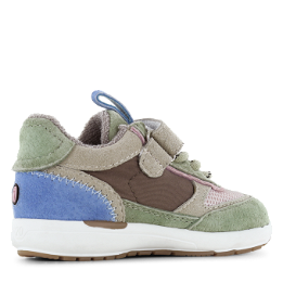 ShoesMe Leather SNEAKER (Taupe/Pink/Green) 21-26