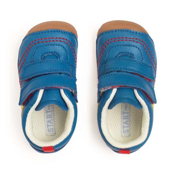 StartRite LITTLE SMILE Leather Trainers (Bright Blue) 