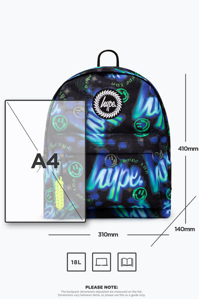 Hype Blue Electric Smile Backpack