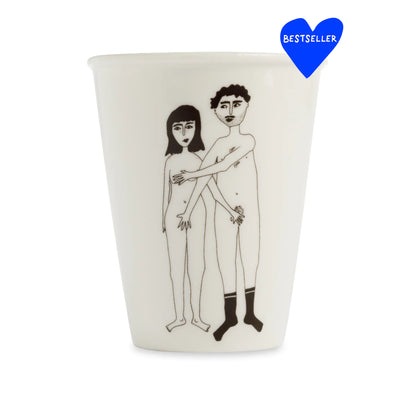 Porcelain Cup Naked Couple