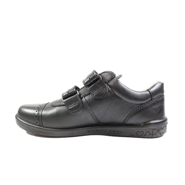 Ricosta GRACE Leather School Shoes (Black) 28-34