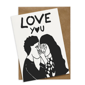Card Love You Secret Kissers