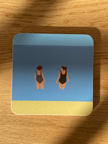 Fiddy & Mabel Coaster Chats In The Sea