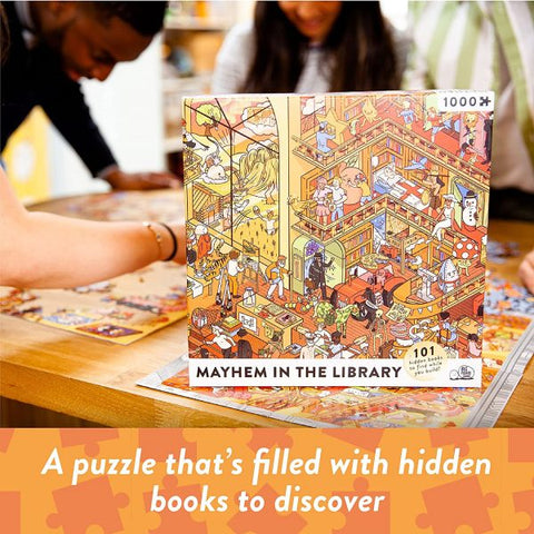 1000pc Jigsaw Puzzle Mayhem At The Library Puzzle