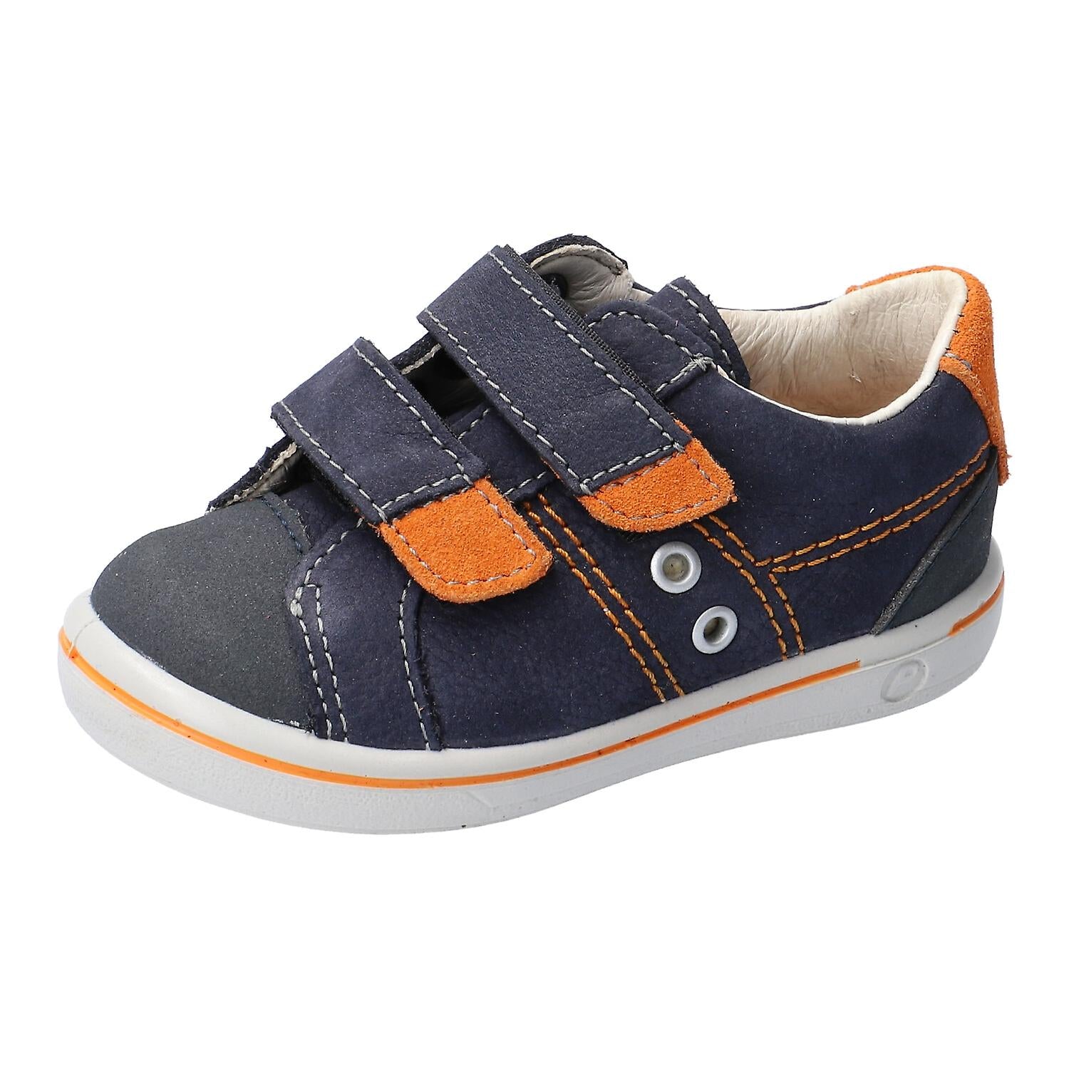 Ricosta NIPPY Leather Trainers (Navy/Orange) 22 only!