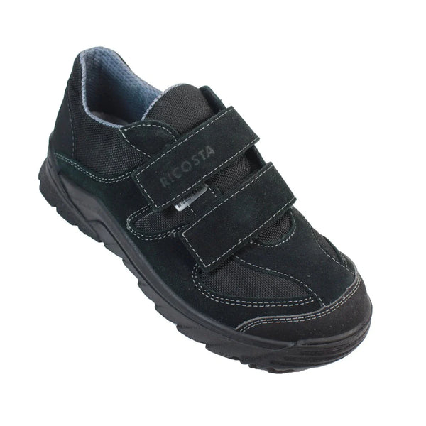 Ricosta NIRO SUEDE Waterproof Leather School Shoes (Black) 28W-40W