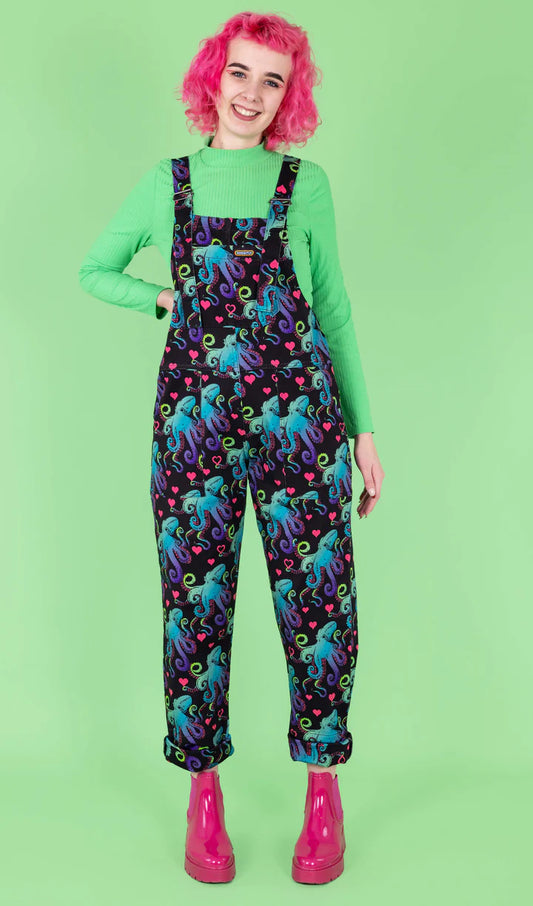 Octopus Love Twill Dungarees