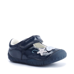 StartRite LITTLE SHELLS Leather Shoes (Navy) 
