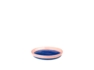 Hula Candle Plate Blue/Blush