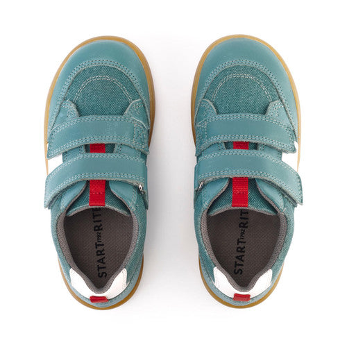 StartRite ENIGMA Leather/Canvas Trainers (Marine Blue)