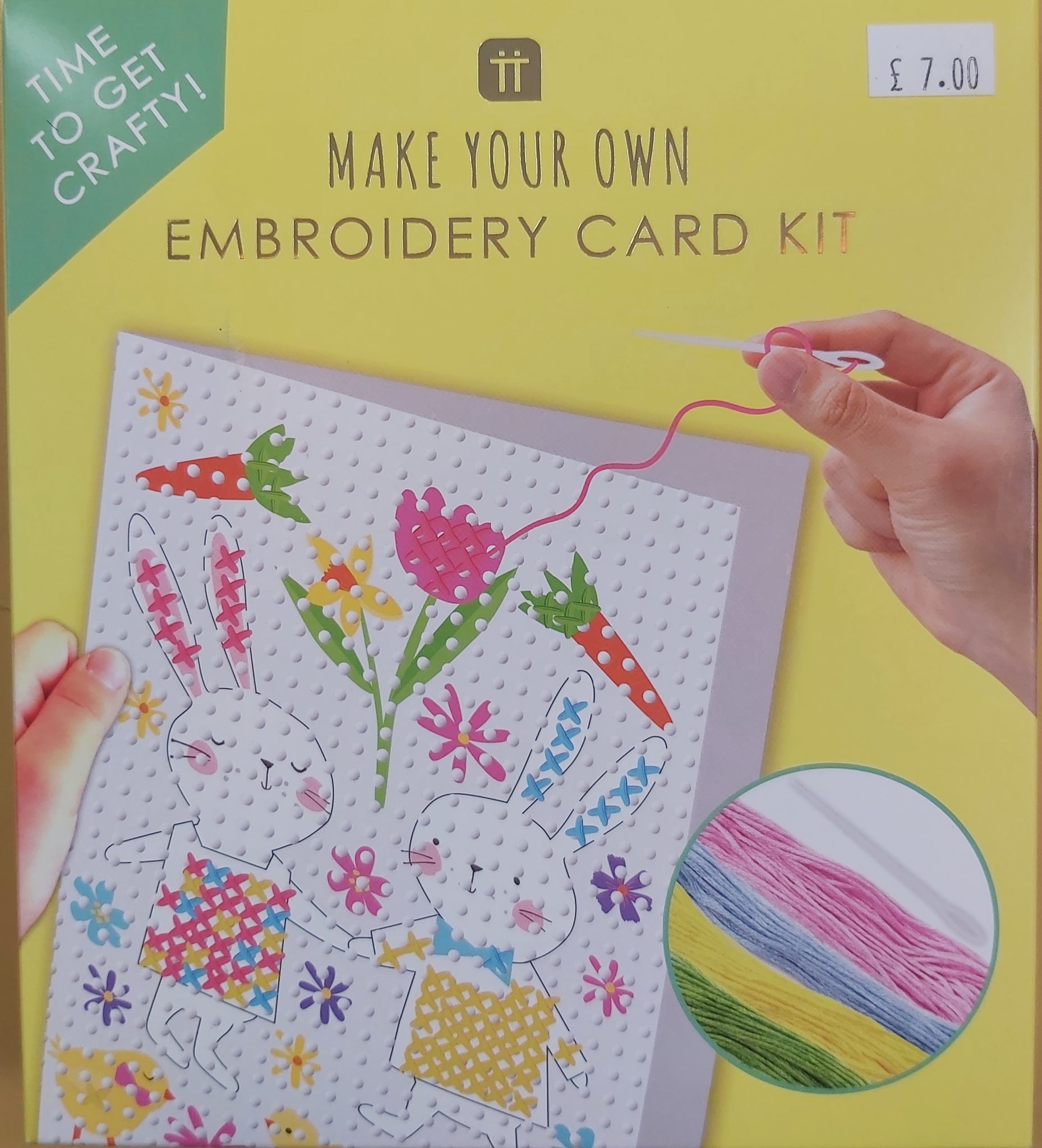Truly Bunny Embroidery Card Making Kit