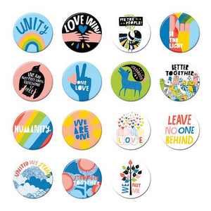 Unity Pin Badge by Lisa Congdon - Assorted