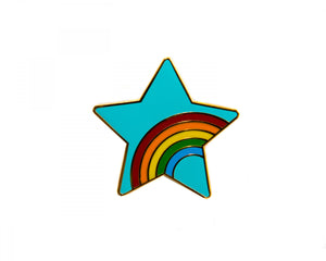Enamel Pin Rainbow Star