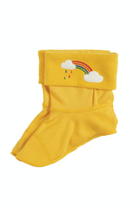 yellow welly liner socks
